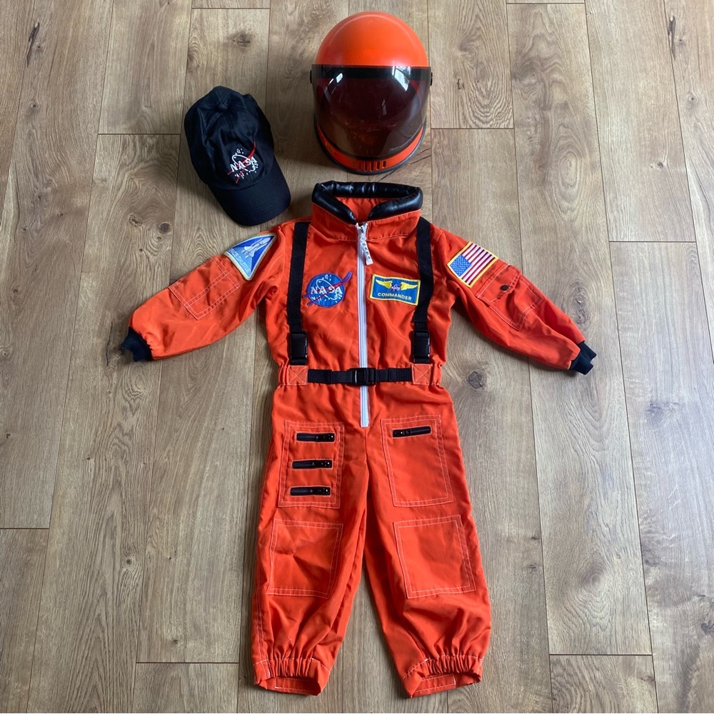 Kids Astronaut Costume - Orange
